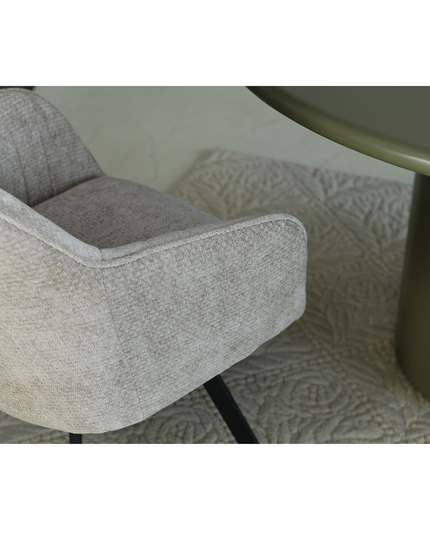Chaise pivotante Ember - Beige - Chenille
