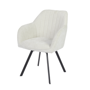 Chaise pivotante Ember - Écru - Chenille