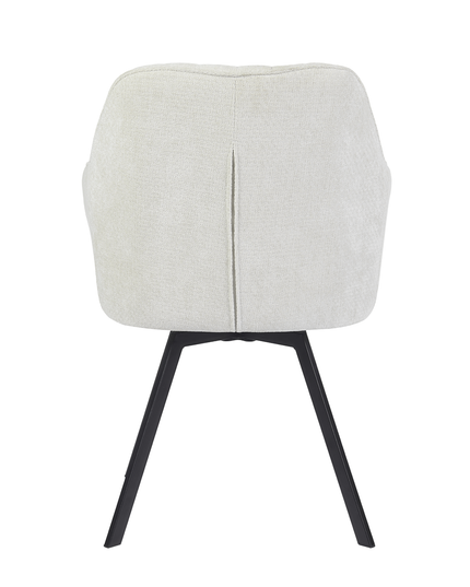 Chaise pivotante Ember - Écru - Chenille