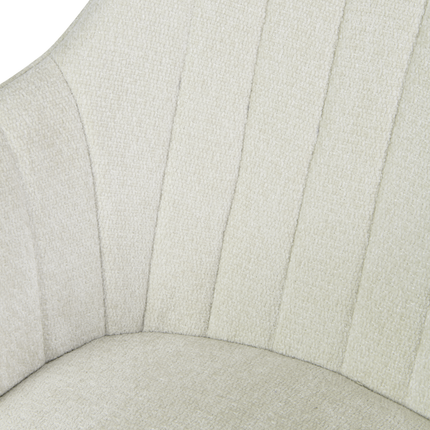 Chaise pivotante Ember - Écru - Chenille