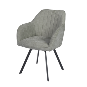 Chaise pivotante Ember - Gris - Chenille