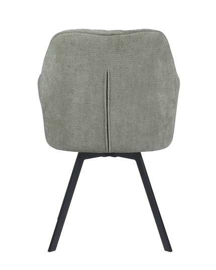 Chaise pivotante Ember - Gris - Chenille