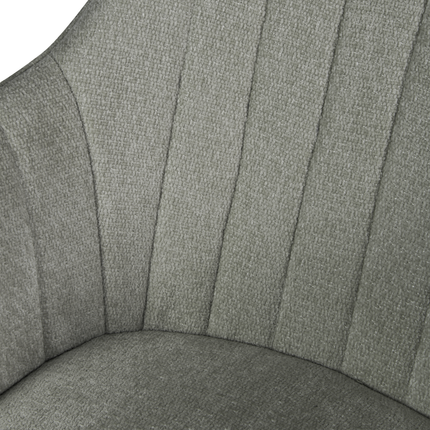 Chaise pivotante Ember - Gris - Chenille