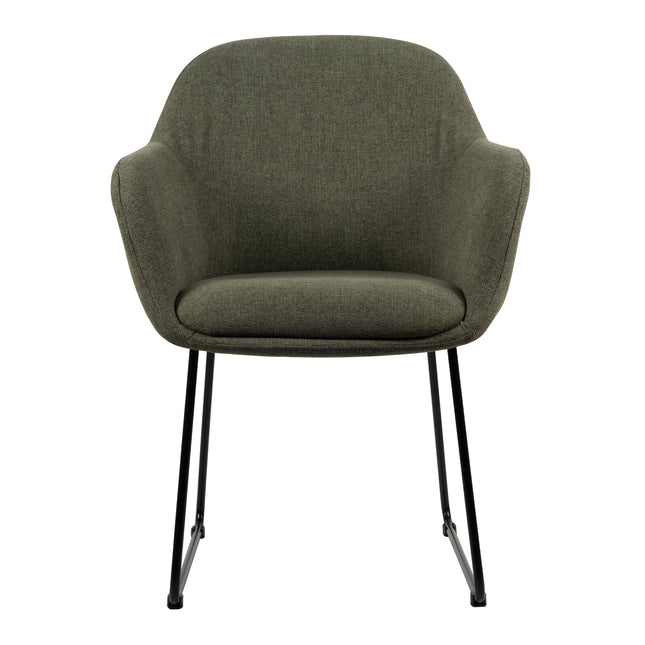 Jasmin Eetkamerstoel - Groen Weave