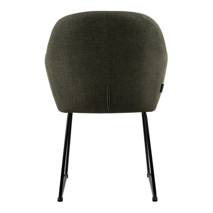 Chaise de salle à manger Jasmin - Tissage vert