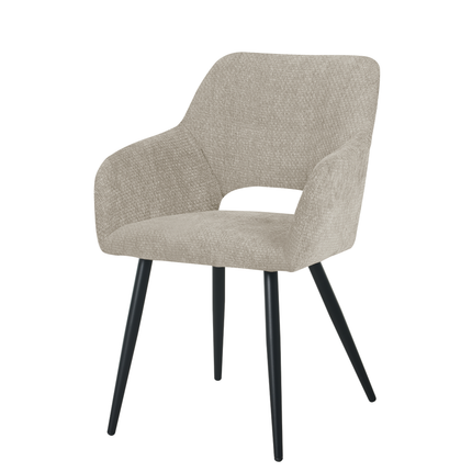 Chaise de salle à manger Jesper - Beige - Chenille