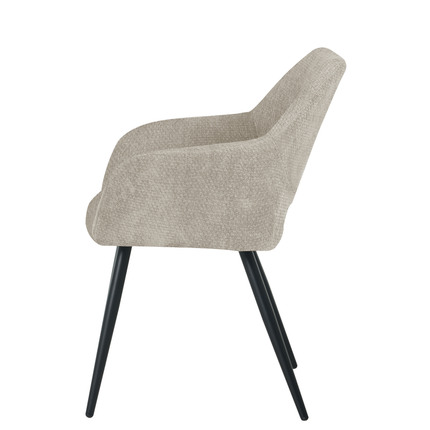 Chaise de salle à manger Jesper - Beige - Chenille