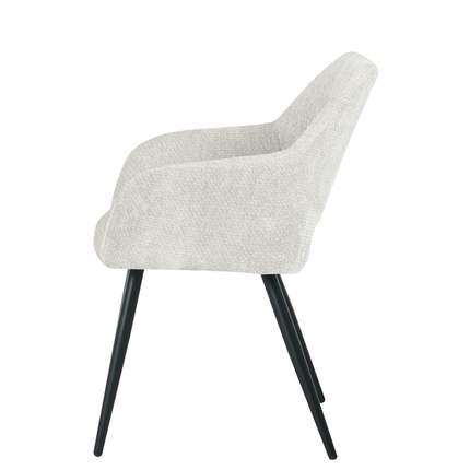 Jesper Esszimmerstuhl – Off White – Chenille