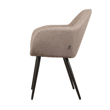 Chaise de salle à manger Julia - Tissu Beige