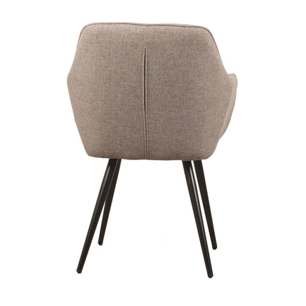 Chaise de salle à manger Julia - Tissu Beige
