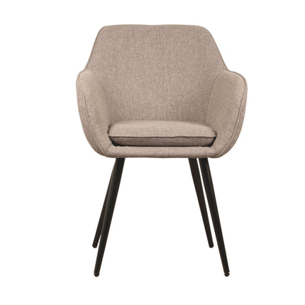 Chaise de salle à manger Julia - Tissu Beige