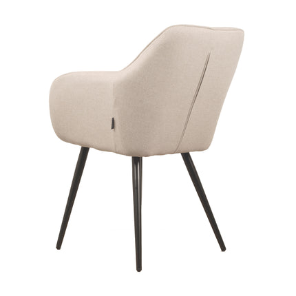 Chaise de salle à manger Julia - Tissu Écru
