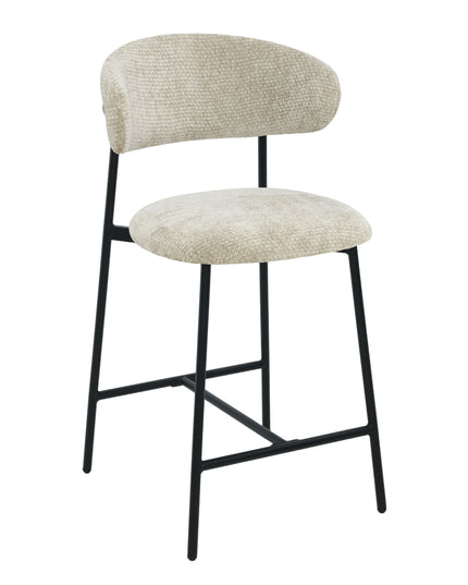 Kiara Barstoel - Beige Chenille