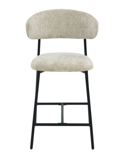 Kiara Barstoel - Beige Chenille