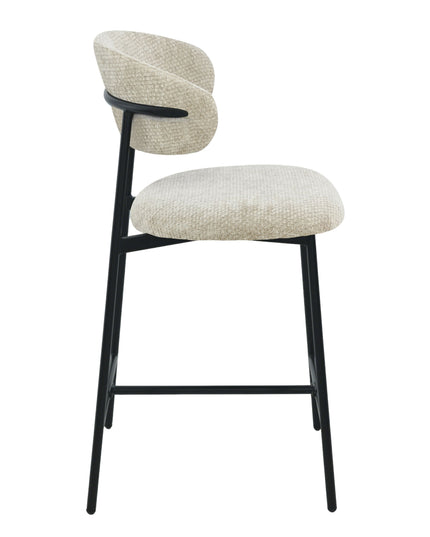 Kiara Barstoel - Beige Chenille