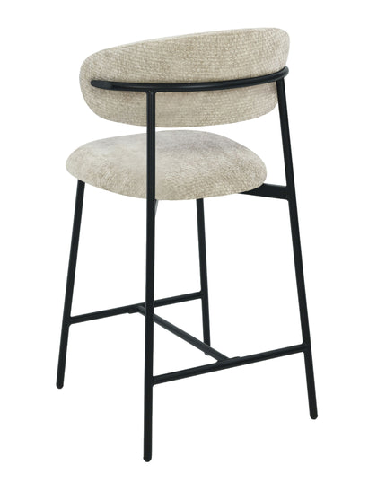 Kiara Barstoel - Beige Chenille