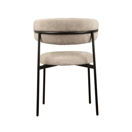 Kiara Eetkamerstoel - Beige Chenille