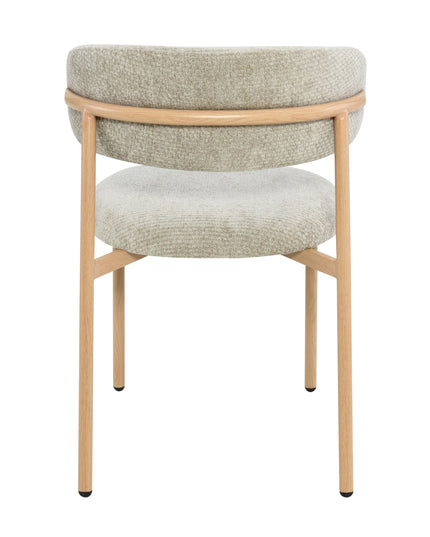 Kiara Eetkamerstoel - Beige Chenille - Naturel
