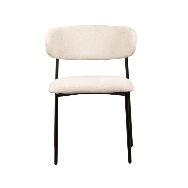 Chaise de salle à manger Kiara - Chenille écru