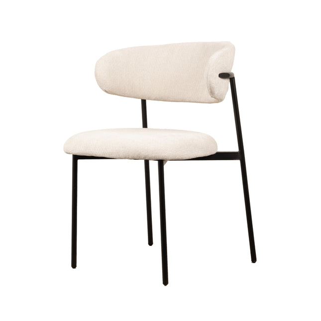 Chaise de salle à manger Kiara - Chenille écru