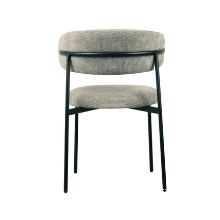 Chaise de salle à manger Kiara - Chenille grise