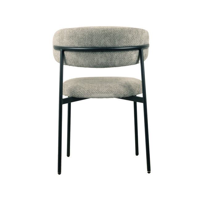 Kiara Eetkamerstoel - Grijs Chenille