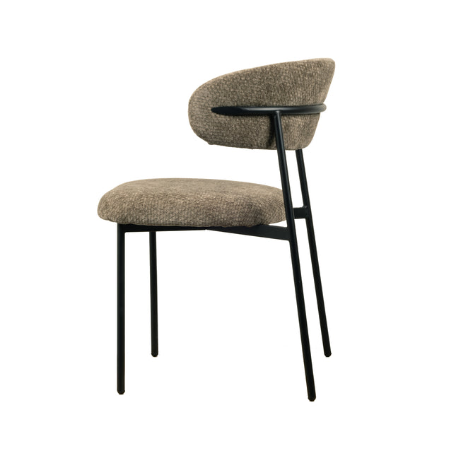 Kiara Eetkamerstoel - Khaki Chenille