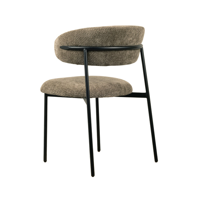 Kiara Eetkamerstoel - Khaki Chenille