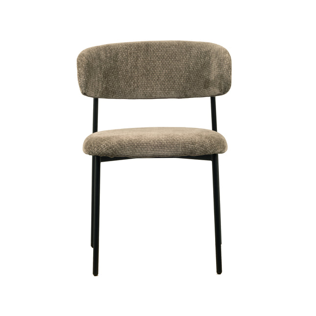 Kiara Eetkamerstoel - Khaki Chenille