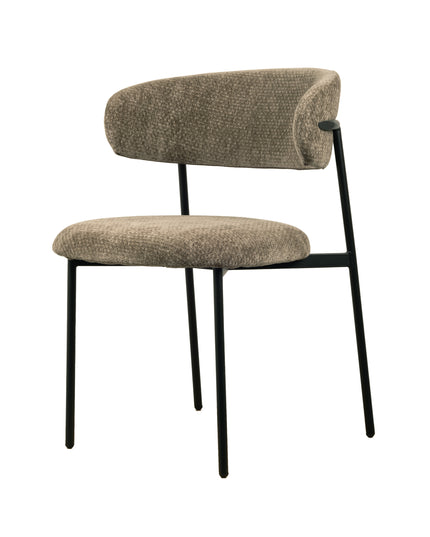 Chaise de salle à manger Kiara - Chenille kaki