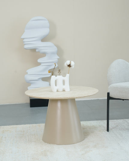 Salontafel Kori - Travertijn Look - 60cm