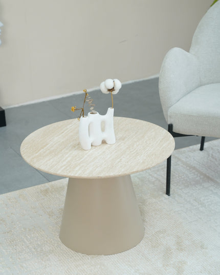Salontafel Kori - Travertijn Look - 60cm