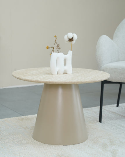 Salontafel Kori - Travertijn Look - 60cm