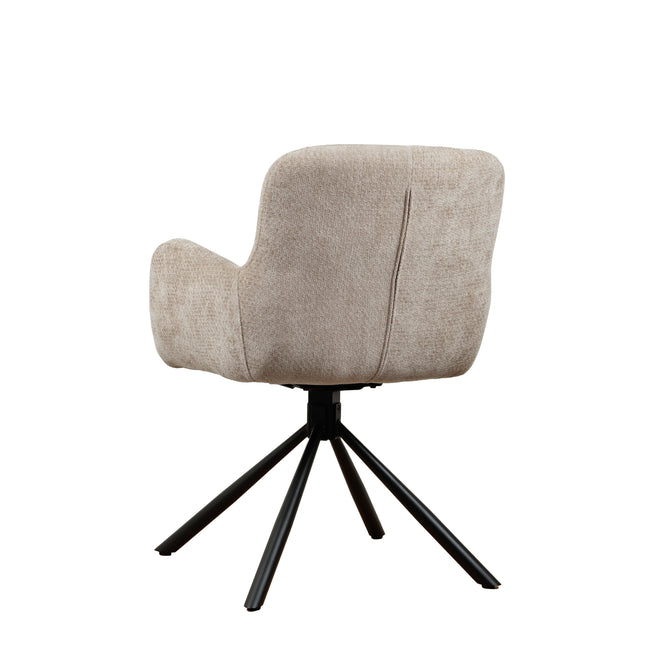Leta Draaistoel - Beige - Chenille