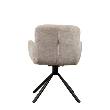Leta Drehstuhl - Beige - Chenille