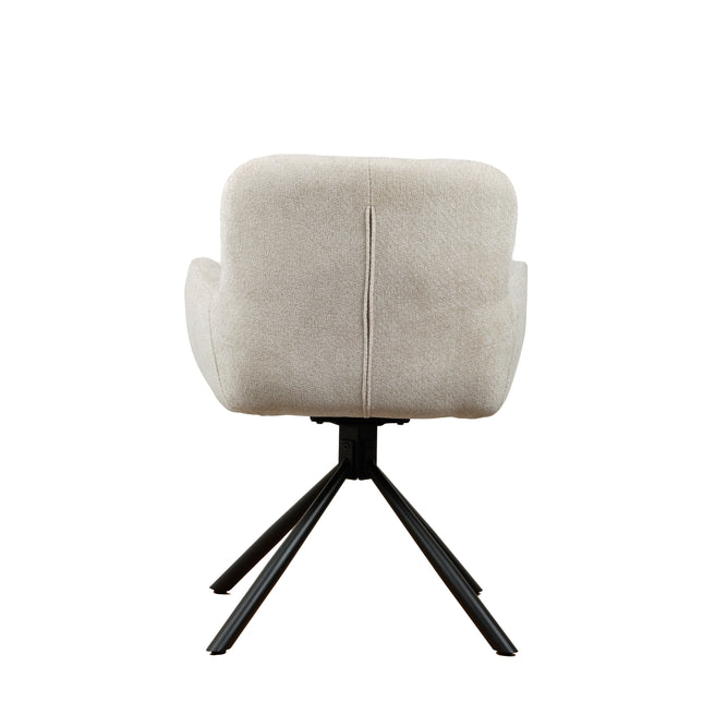 Leta Draaistoel - Ecru - Chenille
