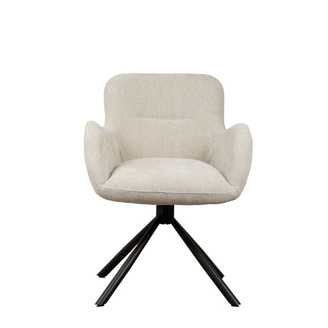 Leta Draaistoel - Ecru - Chenille
