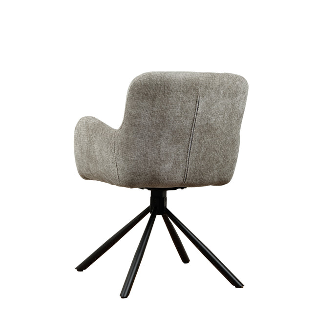Leta Draaistoel - Grijs - Chenille