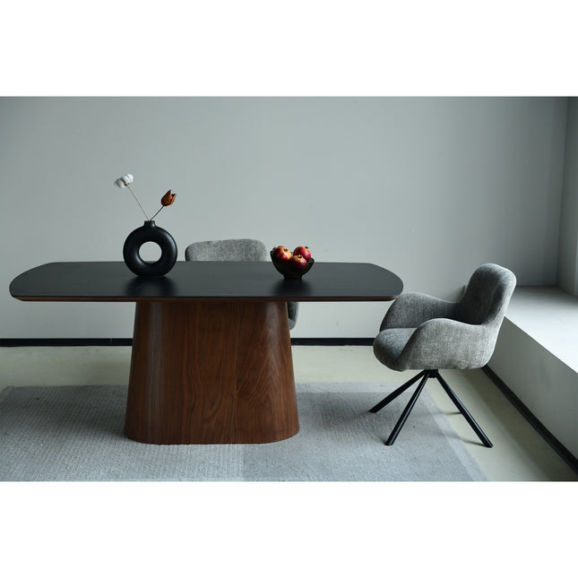 Leta Draaistoel - Grijs - Chenille