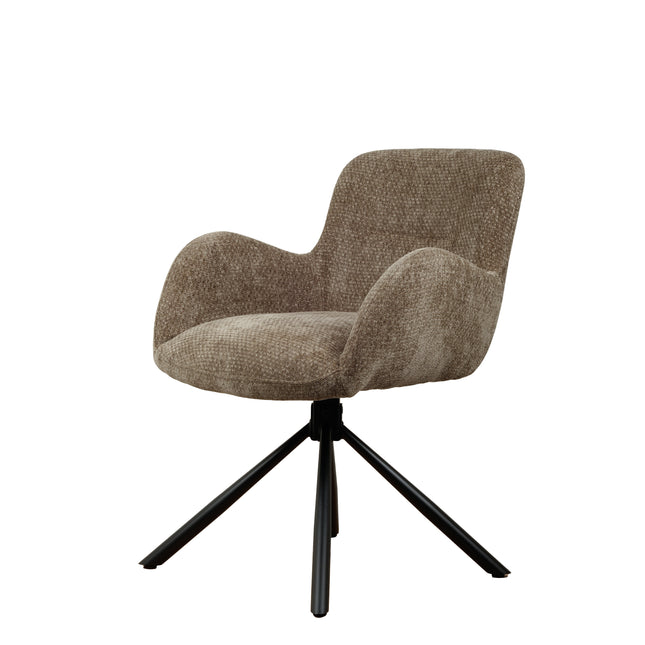 Chaise pivotante Leta - Kaki - Chenille