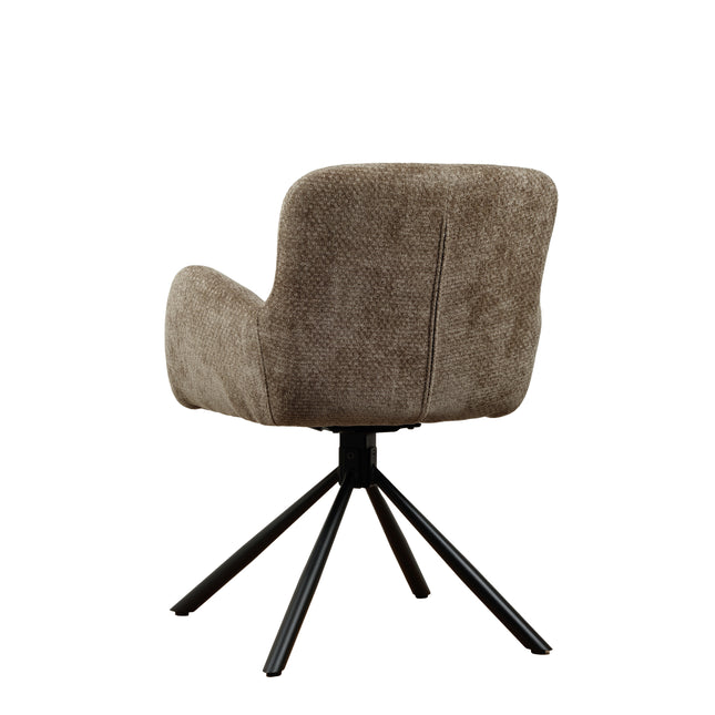 Chaise pivotante Leta - Kaki - Chenille