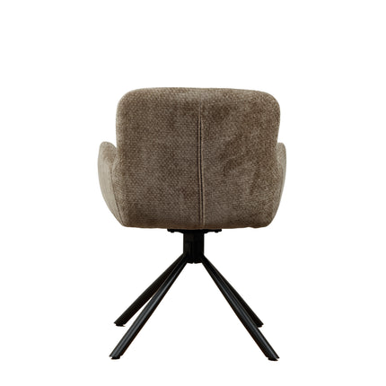 Chaise pivotante Leta - Kaki - Chenille