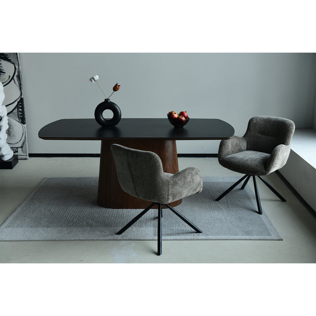 Chaise pivotante Leta - Kaki - Chenille