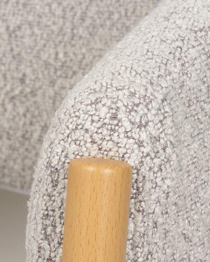 Luna Esszimmerstuhl - Ecru Natural - Boucle