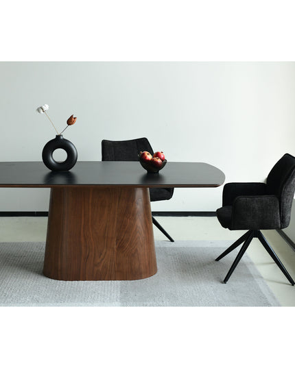 Chaise pivotante Nala - Anthracite - Chenille
