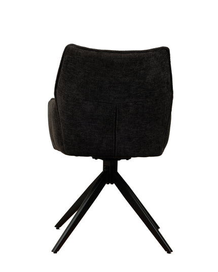 Chaise pivotante Nala - Anthracite - Chenille