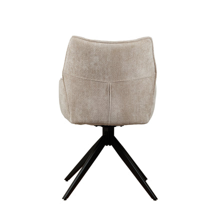 Chaise pivotante Nala - Beige - Chenille