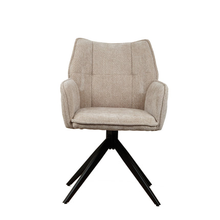 Chaise pivotante Nala - Beige - Chenille