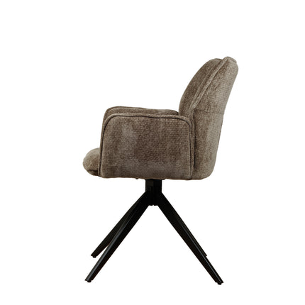 Chaise pivotante Nala - Kaki - Chenille