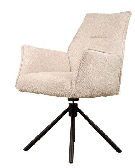 Nora Drehstuhl – Beige – Chenille